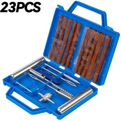 23-Piece Tire Repair Emergency Kit: Heavy-Duty Plugs for Trucks & Vans, Wheel Plug Tool (1/5)