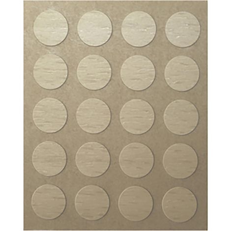 Tapón para Tornillos Fabricado en PVC Acabado en Maple Medidas 12120,5 mm 40 Unidades -