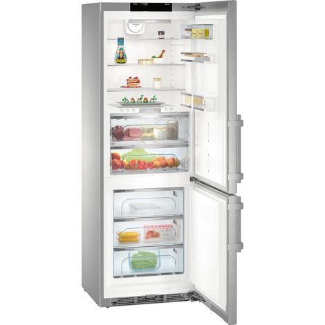 Liebherr CBNes 5778 Frigorifero Combinato Allestimento Premium Capacita 392 Litri Classe energetica C 201 cm BioFresh NoFrost Acciaio SmartSteel (1/5)