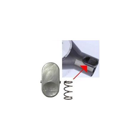 Dyson V6/DC Staubsauger mit federbelastetem Staubbehälterknopf (grau) (1/5)