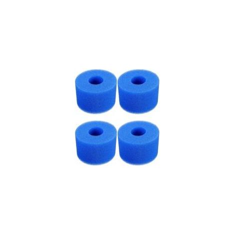 4 Pièces Éponge Filtrante Type S1, Cartouche de Filtre en Mousse, Mousse pour Filtre Piscine, Réutilisables et Lavables, Filtre en Mousse pour Spa, Piscine, Jacuzzi (1/5)
