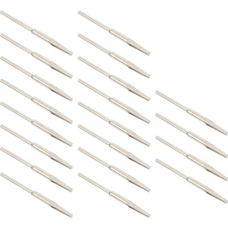 20 Pièces Tiges Porte-papier de Verre 2,35mm en Fer pour Serrage Papier Ponceuse Accessoires Électriques Économise Temps et Effort (1/5)