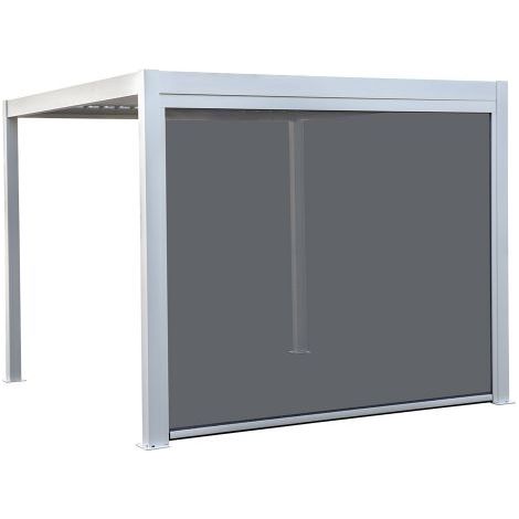 TENDA A RULLO 'ZEN' PER PERGOLA BIOCLIMATICA 'QUIETE' per mt 3 - bianco
