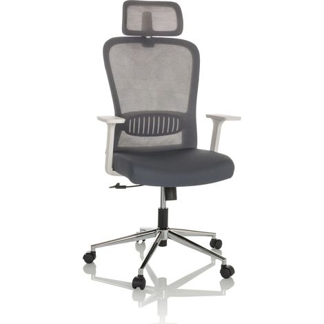 Bürostuhl / Chefsessel BELAIA W Netzstoff / Stoff grau hjh OFFICE