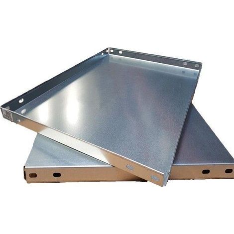 FPLUS bandeja estant.galv.100x30 , Bandeja clasica galvanizada ranurada.