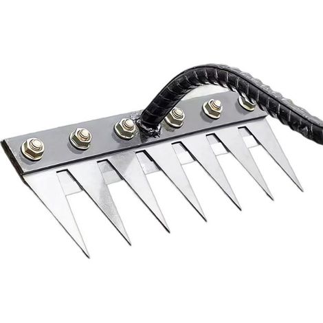 Tondeuse à gazon désherbage sol meuble 7 griffes métal multi-usages herbe durcie jardinage cadeaux désherbeur durabilité facile à utiliser jardinage semis parterre de fleurs outils agricoles (1/5)