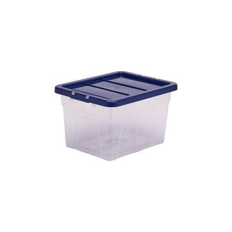 Scatola portaoggetti fellowes 22 litri impilabile con coperchio antipolvere