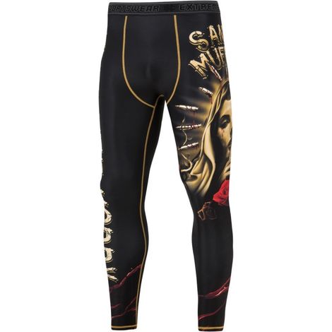 Extreme Hobby Herren-Trainingsleggings Santa Muerte, Größe M