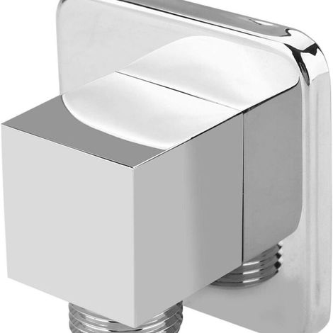 Adaptateur de raccordement de flexible pour douche encastrée à base fixe (1/5)