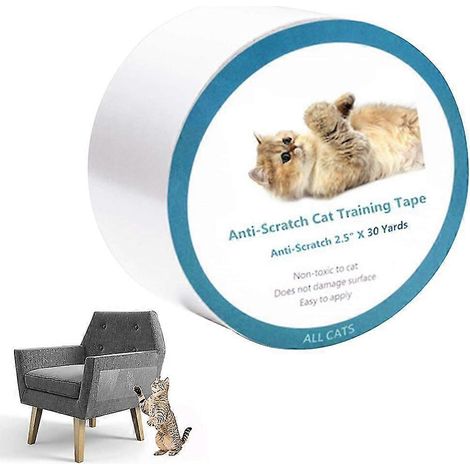 Ruban adhésif anti-griffures pour chat, 50 mm x 30 yards, protection pour meubles de chat, Tra (1/5)