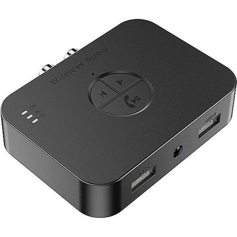Transmisor/receptor de audio inalámbrico APTX 5.4, adaptador AUX de 3,5 mm, amplificador de audio Hi-Fi, módulo universal con micrófono. (1/2)