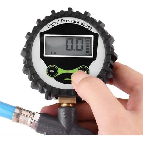 Manomètre numérique - - Compteur de pression des pneus - Écran LCD - Compact - Ergonomique (1/4)