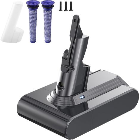 STANEW Batería de Repuesto para Dyson V7 SV11, Batería para Dyson Aspiradora V7, Motorhead Pro, Animal, Trigger, Fluffy, Mattress, Absolute, Batería para Dyson con 2 filtros,Li-Ion 21.6v 4600mAh (1/5)