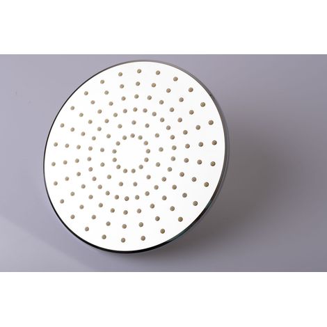 PaulGurkes Douche Rond Chrom Tête de Douche Plastique Plate 22 cm