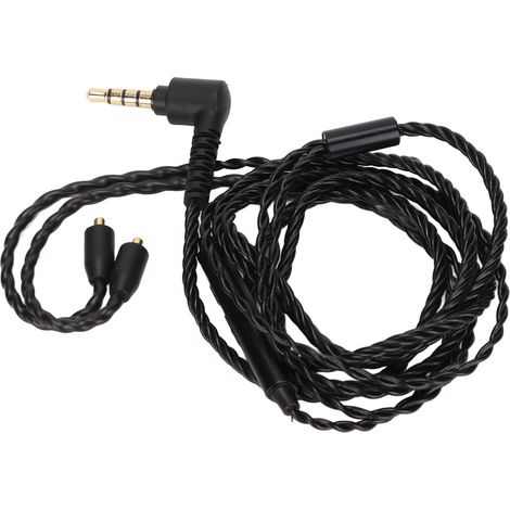 Câble de remplacement MMCX pour écouteurs, câble de mise à niveau en cuivre OFC avec micro et contrôle du volume, compatible SE846 SE535 (1/5)