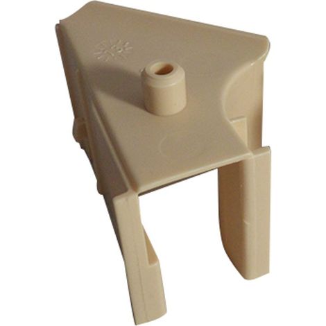 Zurfluh Feller – Tulipe Tradi ZF lame de 14 – Modèle gauche – P.O.M. teinté masse – Dimension A=16 pour guidage tablier en coulisse