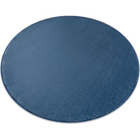 Teppich rund SEDUCTION blau 71, weich, langlebig, Schlafzimmer, Hotel blue rund 100 cm
