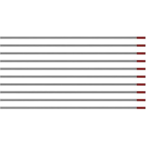 – Électrodes de tungstène WT20 1,6mm – 98% tungstène, 2% thorium – 10 pièces pour soudage acier et alliages – Arc stable et ré-allumage facile (1/3)