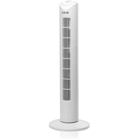 Ventilador de torre “TF40” oscilante (50W con temporizador y 3 velocidades) IP20 Ø26x80cm color blanco (1/4)