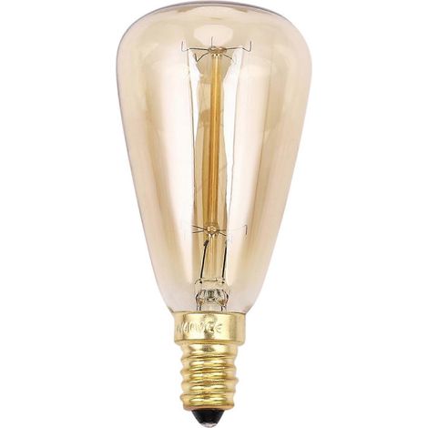 Ampoules vintage E14 220V ST48 à incandescence 25W 40W 60W à filament style rétro pour suspension (1/4)