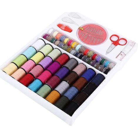 Kit De Couture, Mesure Taraud Ciseaux Dé à Coudre Fil Aiguille Ensemble Outils à Usage Domestique (1/5)