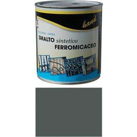 SMALTO FERROMICACEO A SOLVENTE HAND - GRIGIO MEDIO ML 750 - 6 pezzi