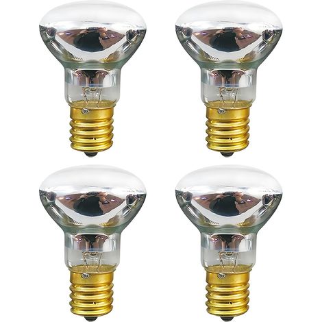 Ampoules pour lampes à lave — Ampoules de rechange de type réflecteur 30 W E17 R39 — Ampoules chauffantes d'origine conçues pour lampes à lave et lampes à paillettes — Lot de 4