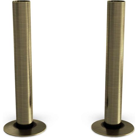 Talus - Antique Brass Brushed Pipe Covers 130mm