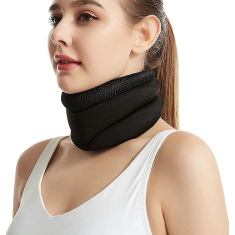 Halskrause zur Linderung von Nackenschmerzen, Nackenstütze, Schlafhalsbandage, Nackenstütze lindert schmerzhaften Druck auf die Wirbelsäule - M- (1/5)