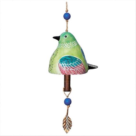 Décoration de jardin avec clochette au chant des oiseaux, carillon éolien rustique suspendu, D (1/5)