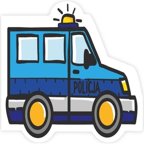 Cartolina ritagliata - Polizia