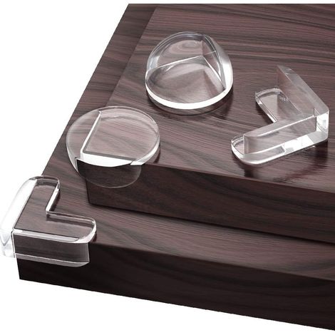 Protection Coin de Table, 12 Pièces Protections d’angles Transparent, Plus Grande Taille avec ruban adhésif avancé (1/5)