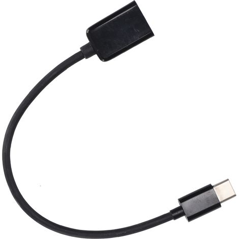 Adaptateur USB Type-C vers OTG, convertisseur de câble OTG portable pour souris, clavier et périphériques USB (noir) (1/5)