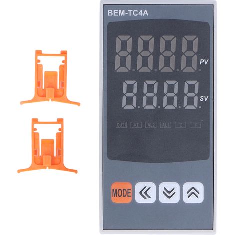Régulateur PID intelligent à double sortie BERM 100‑240VAC avec affichage LED, thermostat ajustable pour contrôle de température précis. (1/5)