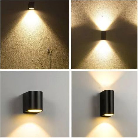 Applique Murale Exterieure LED Etanche - IP65 - 5 W - Blanc Chaud - 66 x 76 x 155 mm - Pour Extérieur (1/3)