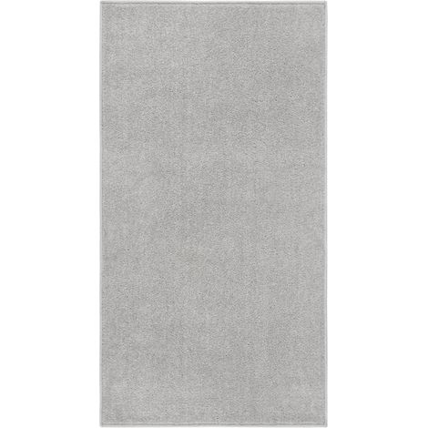 Tapis Salon Poils Courts. Gris Clair. 80 X 150. Design, Chaud & Confortable (1/5)