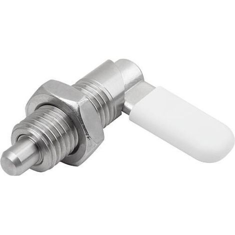 KIPP Sperrriegel M20 D=8 Edelstahl blank Form D mit Gewindehülse und Kappe (1/3)