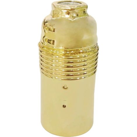 E14-Lampenfassung aus glattem Metall