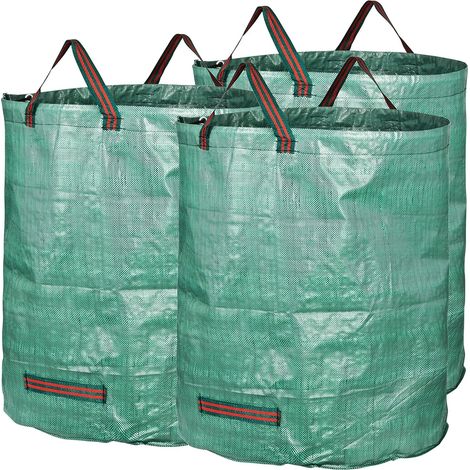 Sacs de jardinage de 272 L, 150 g/m², en polypropylène (PP) résistant, lot de 3 (1/5)