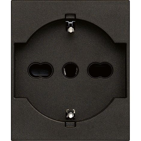 VIMAR - 30210.G Presa 2P+T 16A universale nero