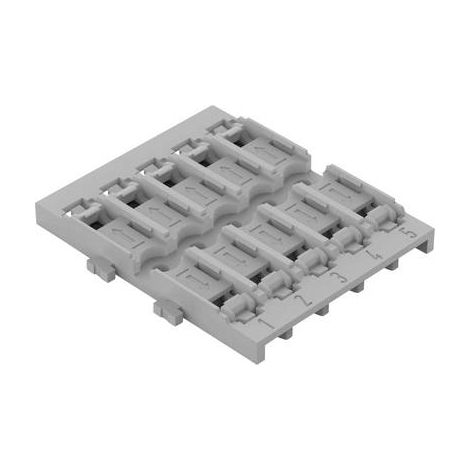 Wago 221-2525 Adaptador de fijación gris neutro duradero