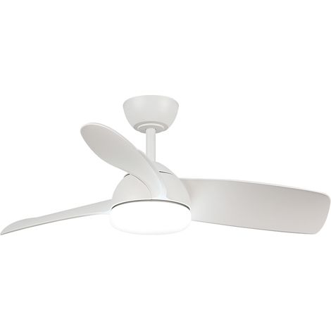 IluminaShop - Ventilador de Techo LED 24W Blanco Motor DC 3000+4000+6000 con Mando a Distancia (1/4)