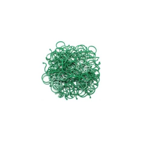 200 Gartenclips, gedrehte Stützringe für Kletterpflanzen - Crezuo