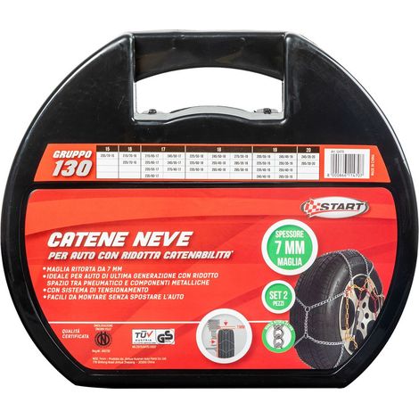 Set di 2 pezzi catene da neve - 7 millimetri gruppo 130 (1/5)