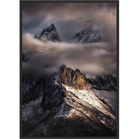 Póster con marco de 53 x 73 cm Montañas P2021 (1/4)
