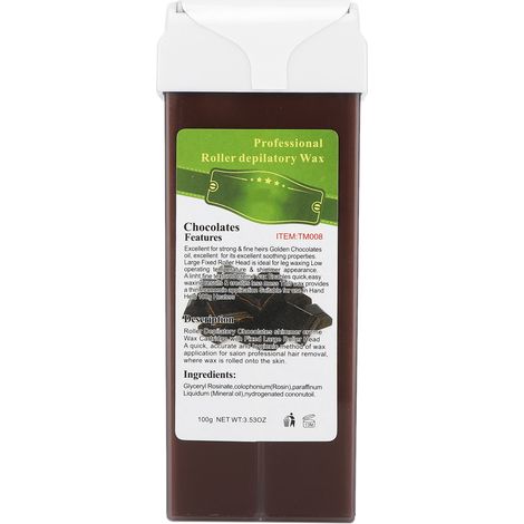 100g Rouleau Épilatoire Cire Chocolat Corps Jambes Bras Poitrine Aisselles Bikini Épilation Douce (1/5)