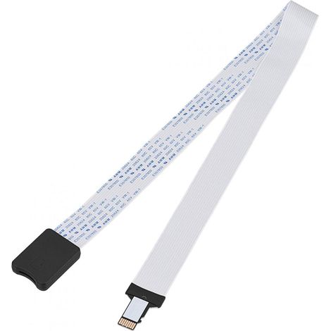 Extension de carte Micro SD, Nouvel emplacement pour carte mémoire Micro SD vers câble d'extension de carte TF avec rallonge de boîtier pour GPS, DVD de voit(60cm) (1/5)