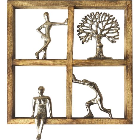 Figure ornamentali da parete e albero bohémien per la decorazione domestica