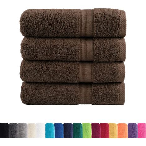 Essuie-mains de qualité supérieure SOLUND 4 pcs marron 600 g/m²