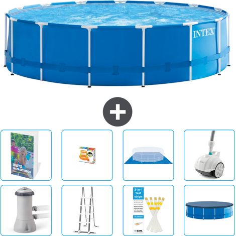 Intex Piscine Tubulaire Ronde - 457x122 cm - 9-pièces  S590